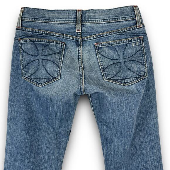 Habitual Los Angeles Womens Low Rise Bootcut Jeans Medium Wash Size 26 Long Tall - Picture 6 of 10